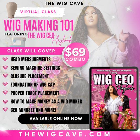 Wig Making Course + Playbook Combo